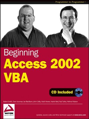 cover image of Beginning Access 2002 VBA